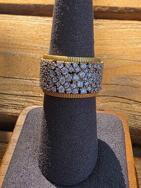 Freida Rothman Shining Hope Wide Band Ring, Sz 7 - 7¼